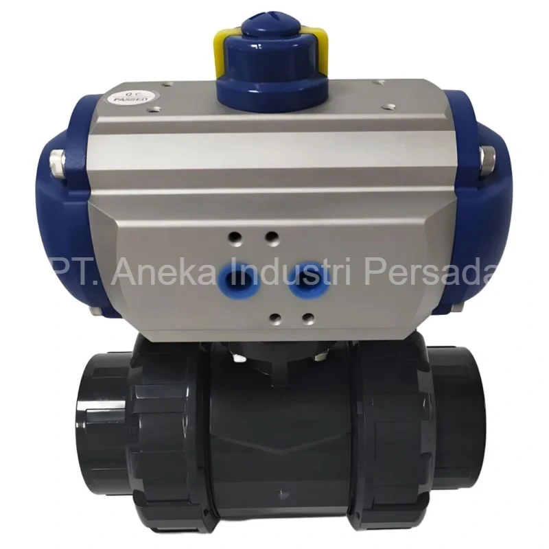 Pneumatic Actuator True Union Ball Valve UPVC ANSI